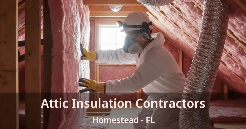 Attic Insulation Contractors Homestead - FL