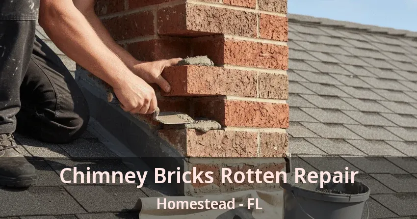 Chimney Bricks Rotten Repair Homestead - FL